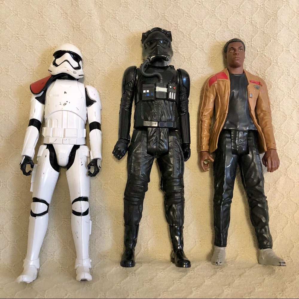 Lot Star Wars figure storm trooper Finn (Jakku) rogue one imperial death trooper